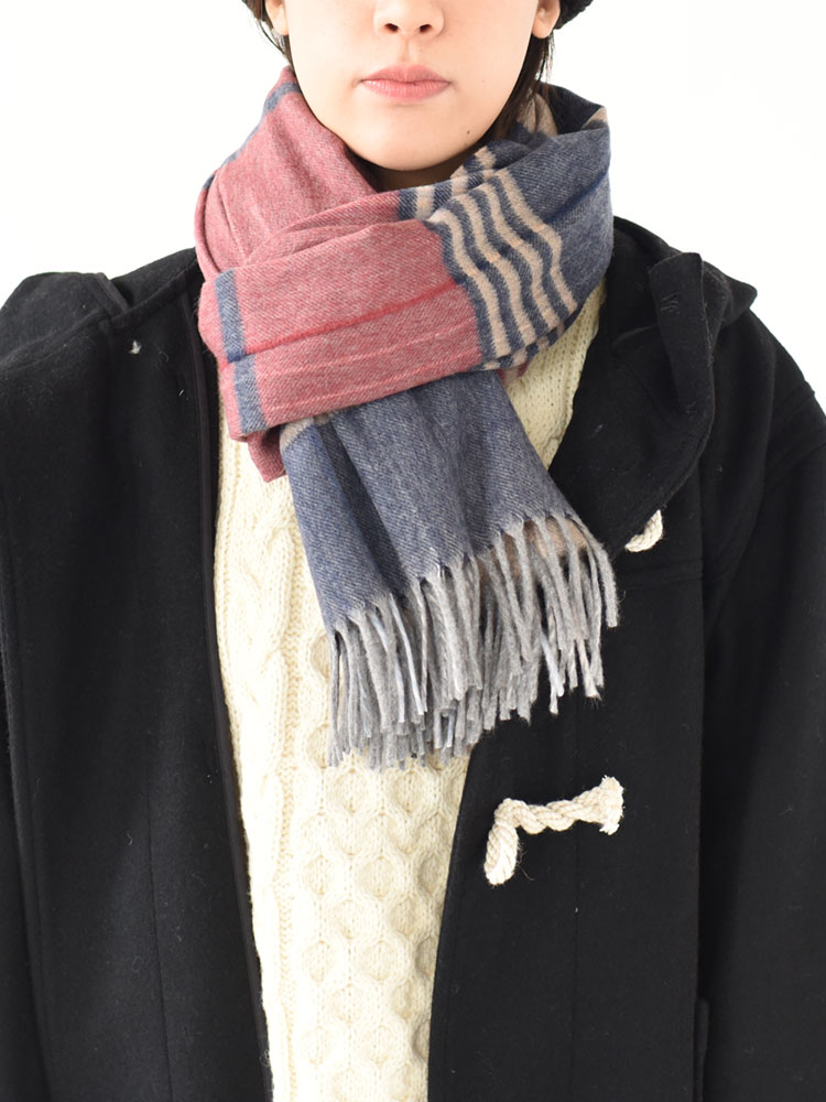 SALE 30％OFF】CHECK STOLE チェックストール【返品交換不可】/Cesare