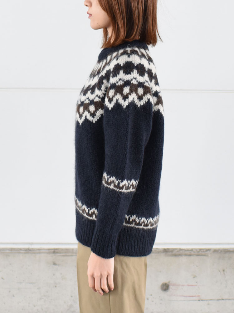 SALE 20％OFF】MOHAIR NORDIC CREW NECK モヘアノルディッククルー