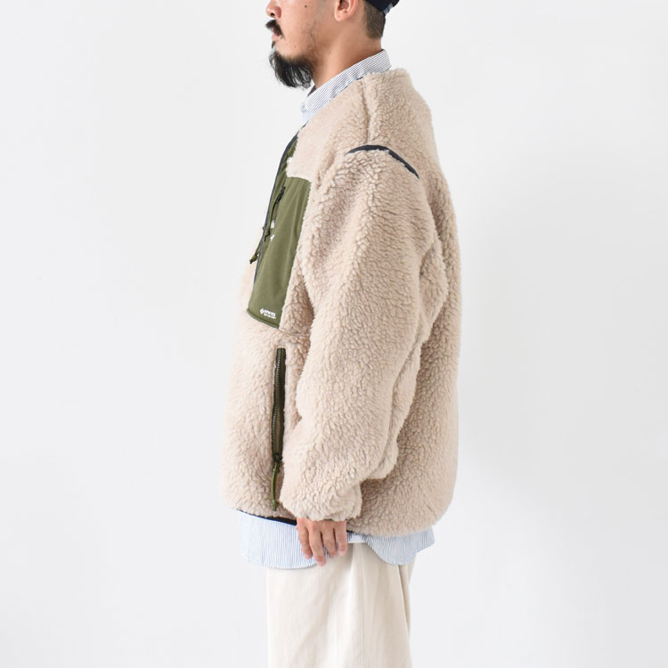 THE NORTH FACE PURPLE LABEL(ザ ノースフェイス パープルレーベル)/Wool Boa Fleece Field  Cardigan ウールボアフリースフィールドカーディガン | BINGOYA