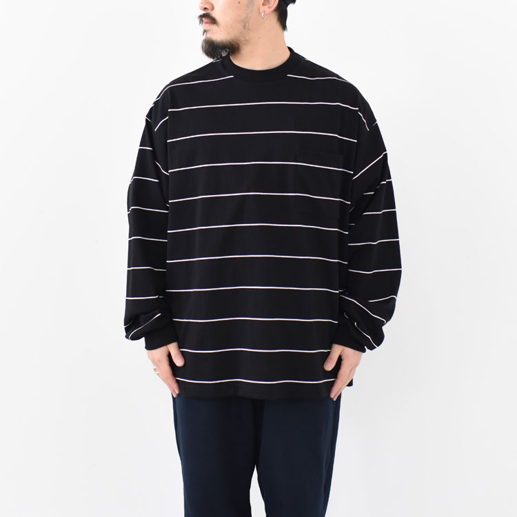 SALE 30％OFF】marka(マーカ)/BORDER TEE L/S - COMBED KNIT BORDER