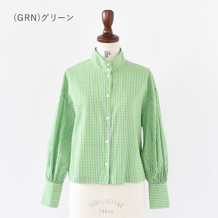 SALE 30％OFF】GINGHAM OKKAKE SHIRT ギンガムオッカケシャツ/SETTO