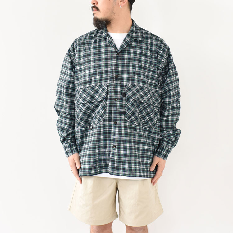 Tech New Angler`s Open Collar Shirts Ｌ/S テックニューアングラー