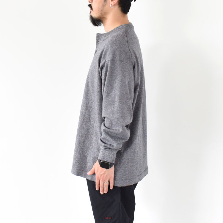 SALE 20％OFF】crepuscule(クレプスキュール)/Henry Neck L/S ヘンリー 