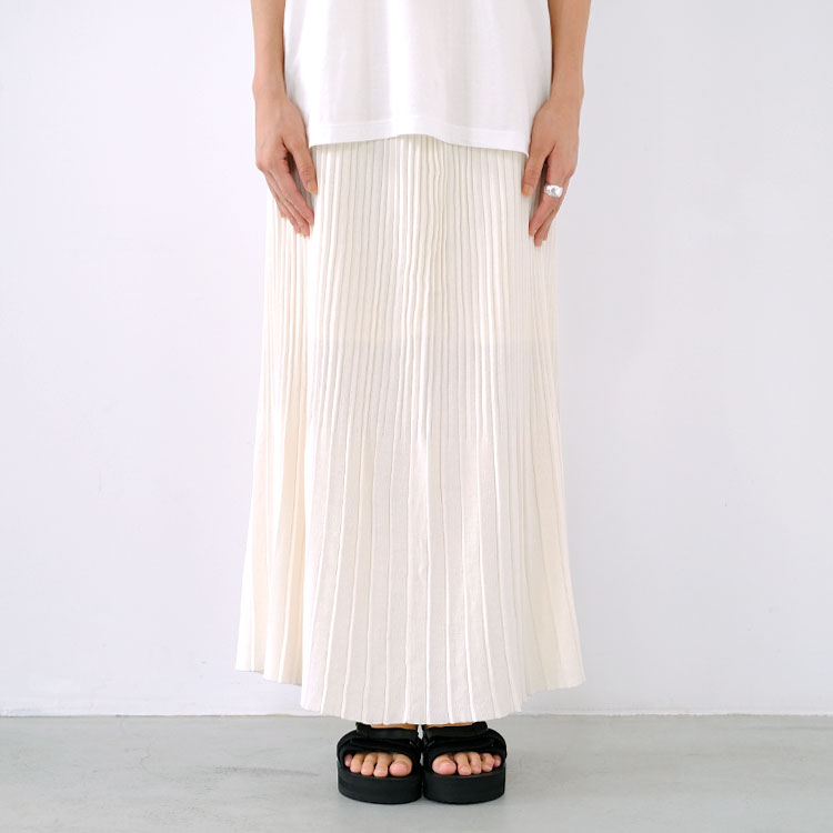 SALE 40％OFF】KNIT PLEATS SKIRT ニットプリーツスカート/THE