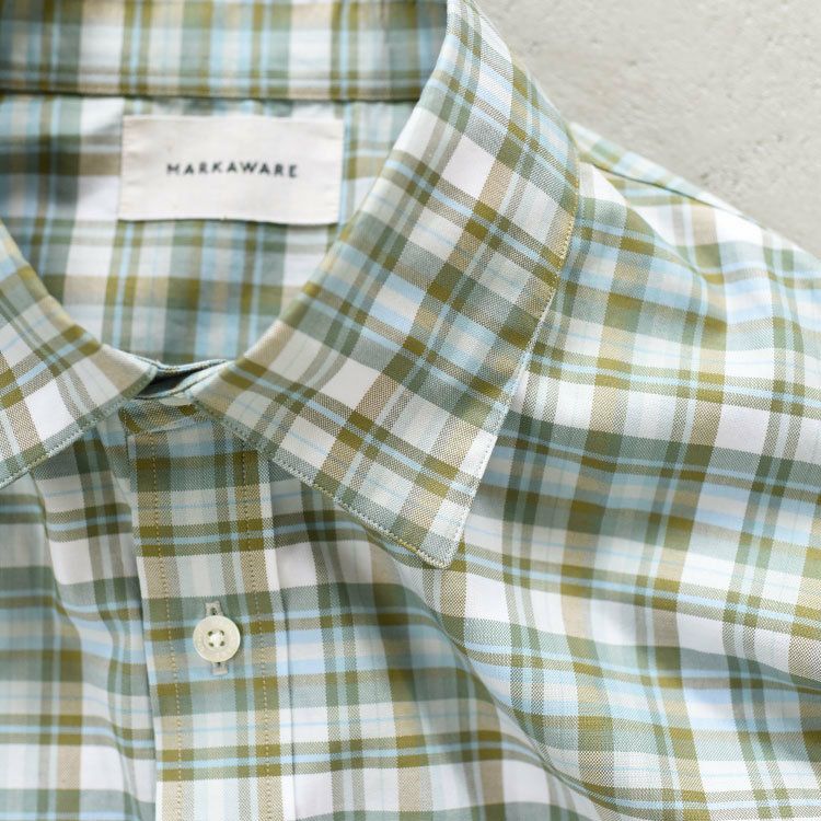 MARKAWARE(マーカウェア)/TENT SHIRT SOKTAS OXFORD CHECK テントシャツSOKTASオックスフォードチェック