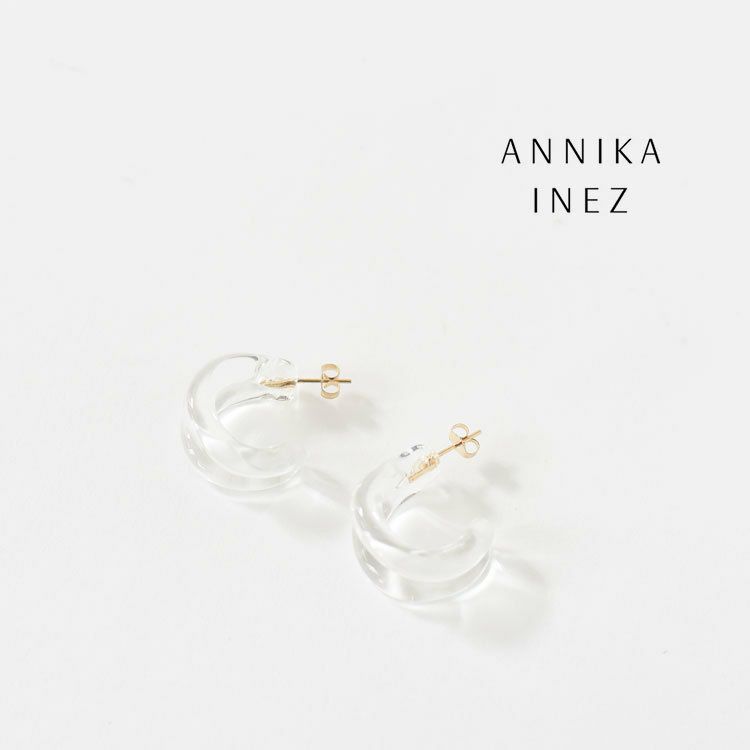 SALE 40％OFF】GLASSY DUET HOOPS ピアス【返品交換不可】/ANNIKA INEZ