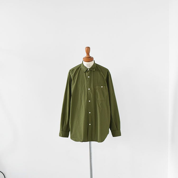 SALE 40％OFF】ARTISAN L/S SHIRT COTTON BROAD MALUBERRY LEAF DYED