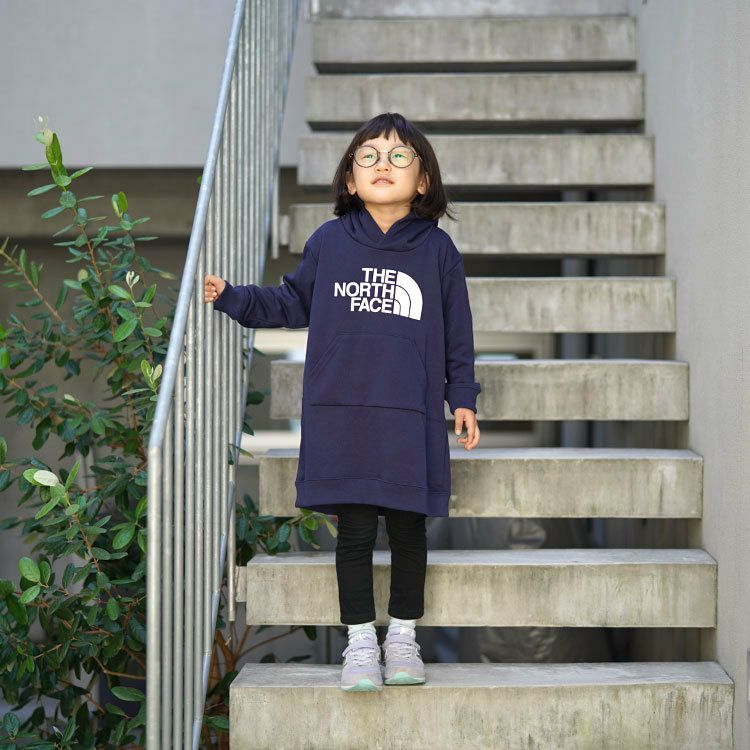 THE NORTH FACE(ザ・ノースフェイス)/G Logo Onepiece ガールズロゴワンピース | BINGOYA