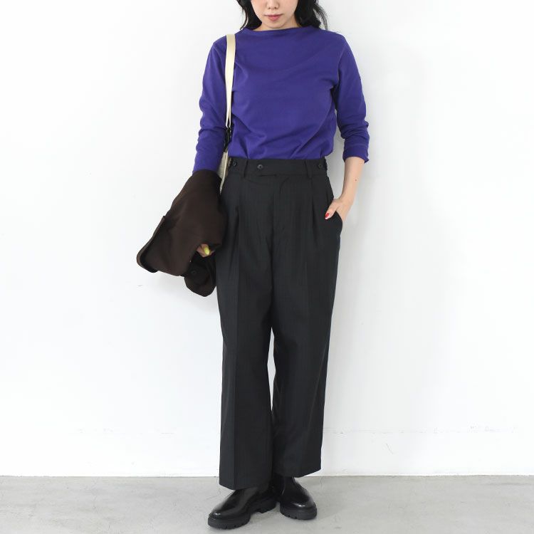 SAINT JAMES(セントジェームス)/OUESSANT ウエッソン 無地 長袖Tシャツ