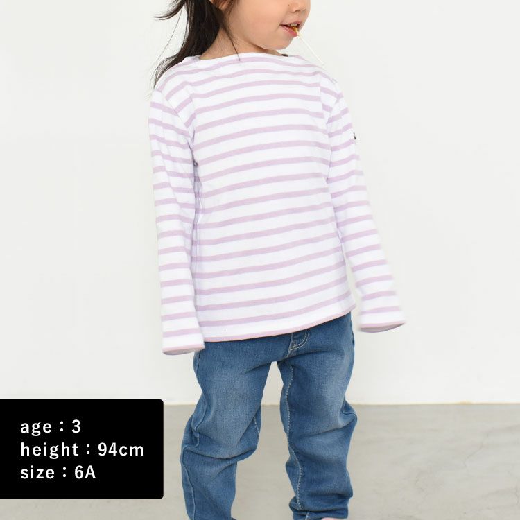 SAINT JAMES(セントジェームス)/OUESSANT ENFANT キッズ サイズ ウエッソンボーダーTシャツ【ネコポス1点まで可能】