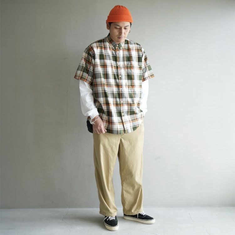 SALE 50％OFF】Tech Flannel BD S/S テックフランネルボタンダウン 