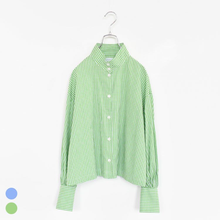 SALE 30％OFF】GINGHAM OKKAKE SHIRT ギンガムオッカケシャツ/SETTO