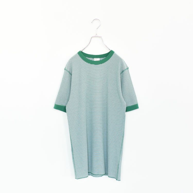 Healthknit(ヘルスニット)/ベーシックワッフルクルーネック半袖Tシャツ【ネコポス1点まで可能】