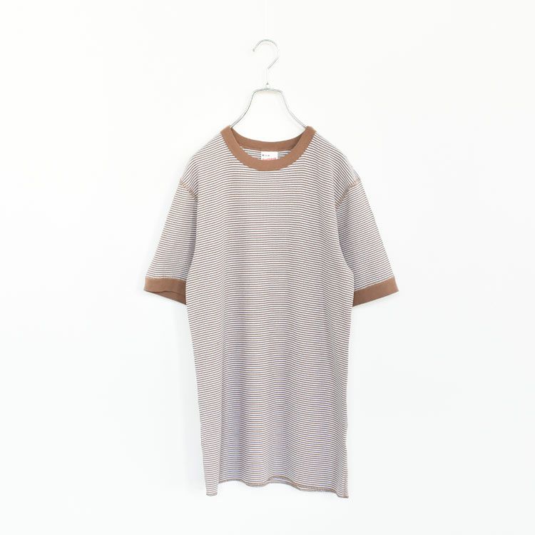 Healthknit(ヘルスニット)/ベーシックワッフルクルーネック半袖Tシャツ【ネコポス1点まで可能】