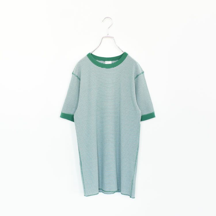 Healthknit(ヘルスニット)/ベーシックワッフルクルーネック半袖Tシャツ【ネコポス1点まで可能】