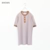 Healthknit(ヘルスニット)/ベーシックワッフルヘンリーネック半袖Tシャツ【ネコポス1点まで可能】