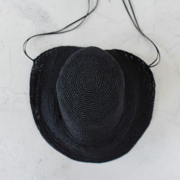 Raffia Back Slit Hat ラフィアバックスリットハット/bocodeco