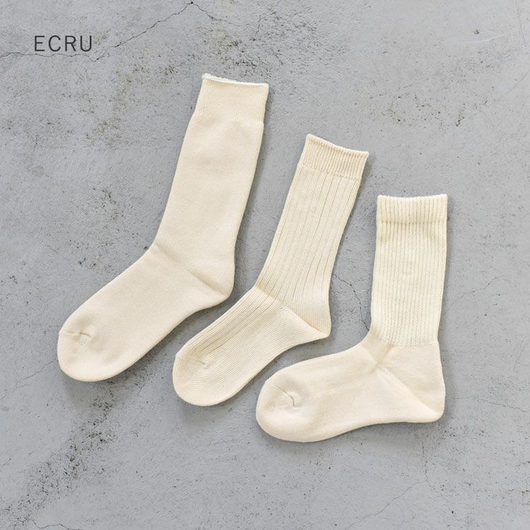 ROTOTO(ロトト)/ORGANICDAILY3PACKCREWSOCKSオーガニックデイ3パッククルーソックス【2022秋冬】