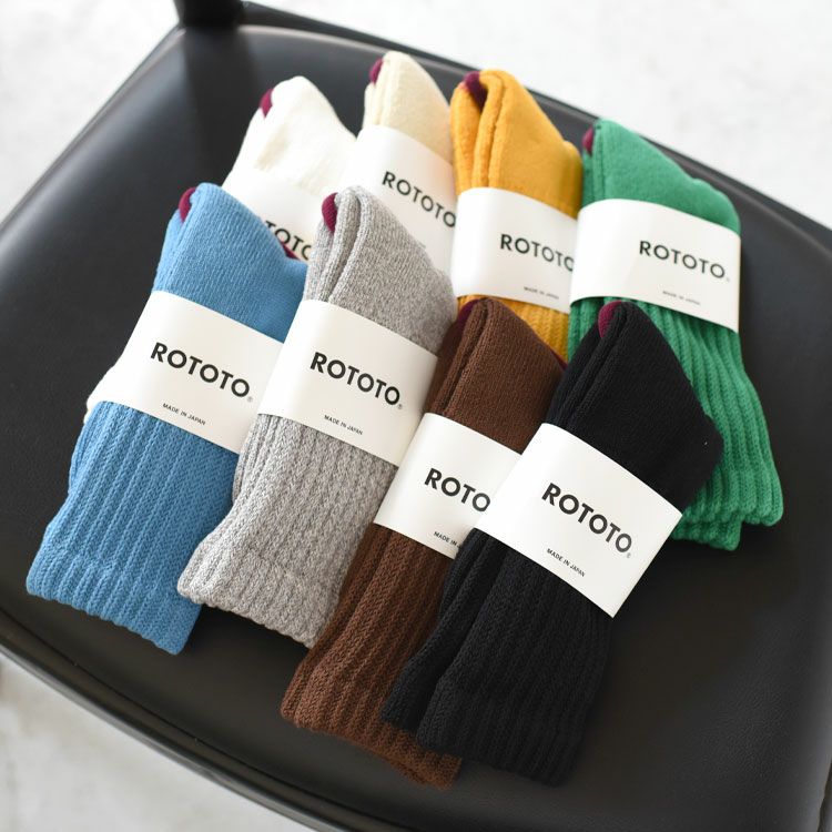 ROTOTO(ロトト)/LOOSEPILECREWSOCKSルーズパイルクルーソックス【2022秋冬】【ネコポス2点まで可能】