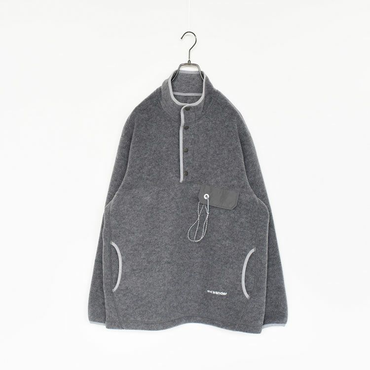 wool fleece pullover ウールフリースプルオーバー/and wander(アンド