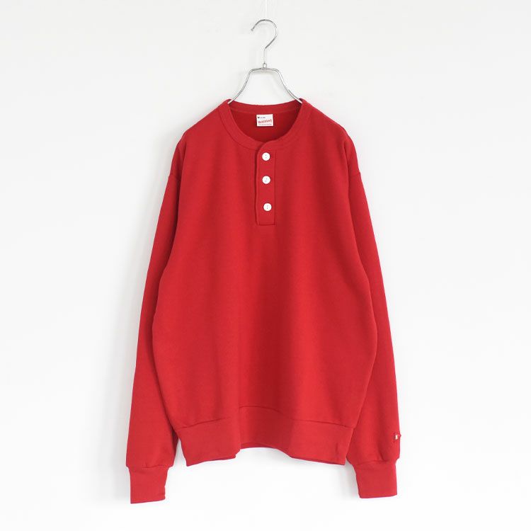 SALE 20%OFF】クラシックスウェット ヘンリーネック長袖 SALE 20%OFF】クラシックスウェット ヘンリーネック長袖
