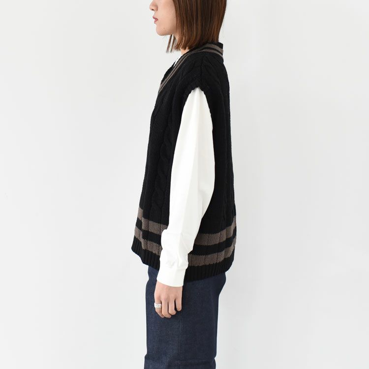 OldderbyKnitwear(オールドダービーニットウェア)/Vネックベスト【2022秋冬】