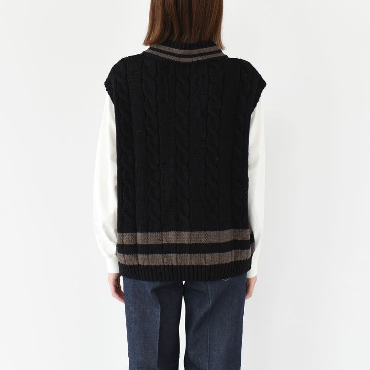 Vネックベスト/Oldderby Knitwear(オールドダービーニットウェア