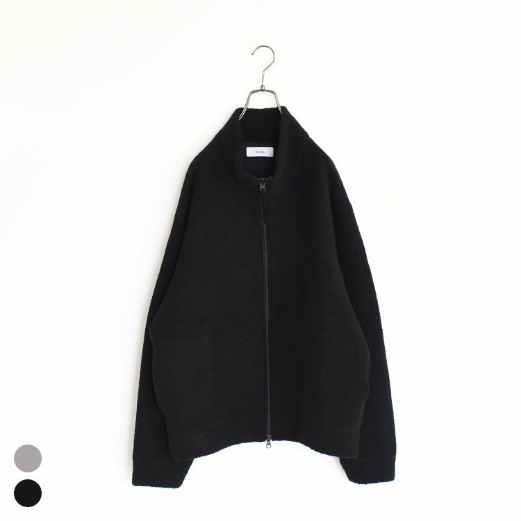 marka(マーカ)/HIGHNECKTRACKJACKETSUPER140sWOOLBOAハイネックトラックジャケットウールボア【2022秋冬】
