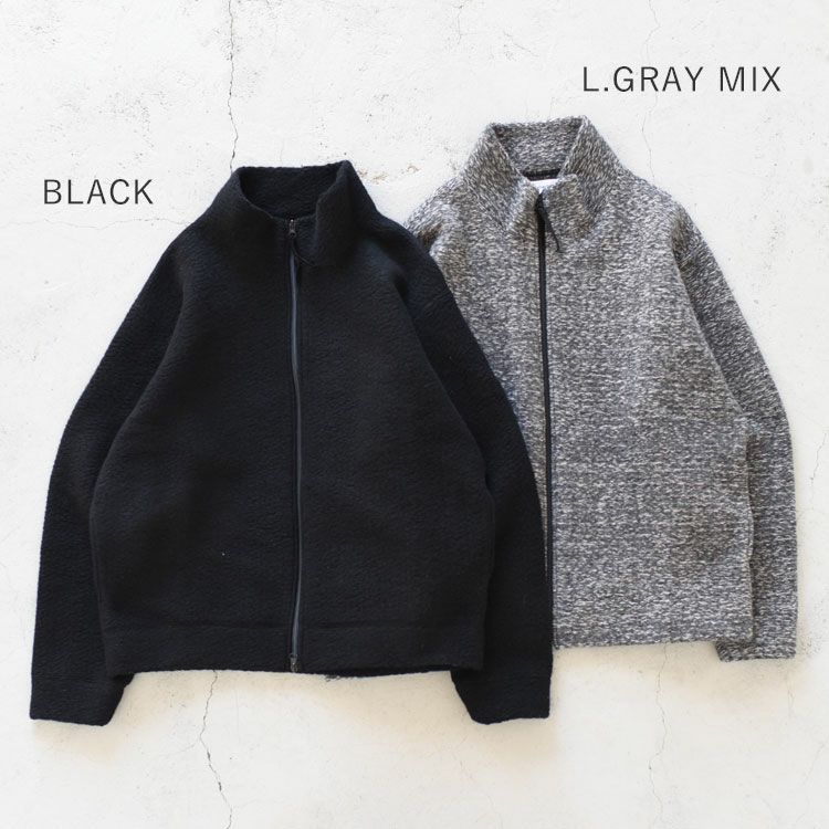 marka(マーカ)/HIGHNECKTRACKJACKETSUPER140sWOOLBOAハイネックトラックジャケットウールボア【2022秋冬】