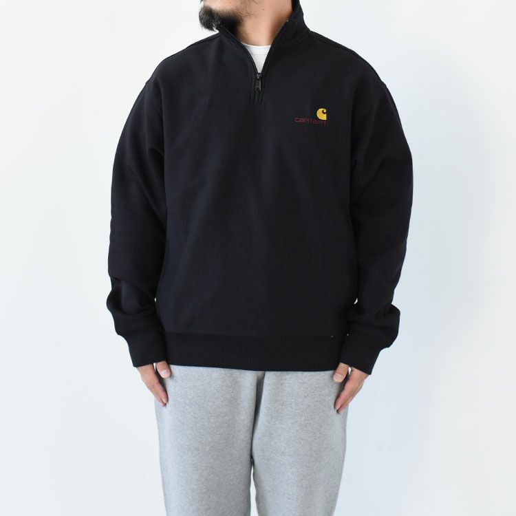 SALE 20％OFF】HALF ZIP AMERICAN SCRIPT SWEATSHIRT ハーフジップ