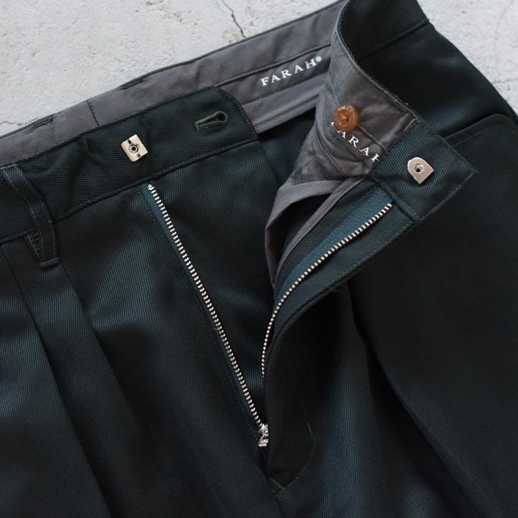 FARAH(ファーラー)/Two Tuck Wide Taperd Pants