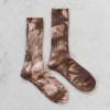 hobo(ホーボー)/TIE-DYED CREW SOCKS C/N/PUタイダイクルーソックス【ネコポス2点まで可能】