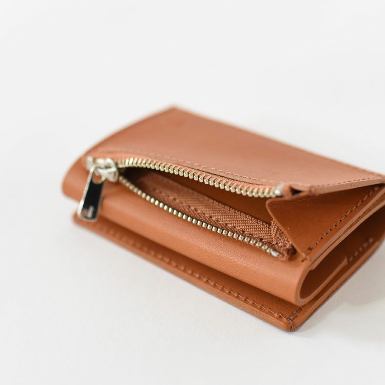 SALE 20％OFF】TRIFOLD COMPACT WALLET OILED COW LEATHER/hobo