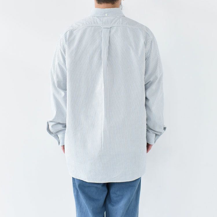 SALE 20％OFF】Button Down Stripe Wind Shirt ボタンダウンストライプ