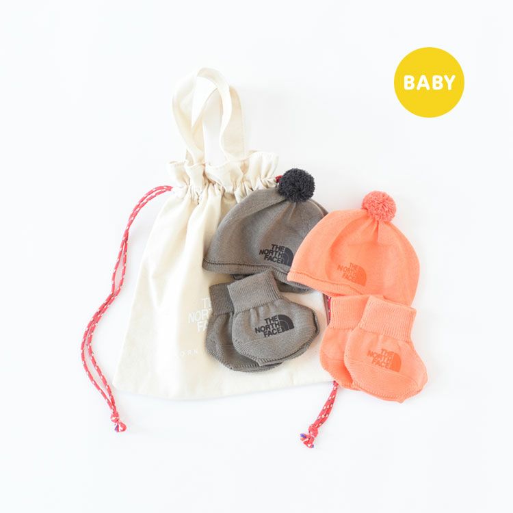 THE NORTH FACE(ザ・ノースフェイス)/Baby Cradle Cotton Cap & Socks Set クレイドルコットンキャップアンドソックスセット（ベビー）