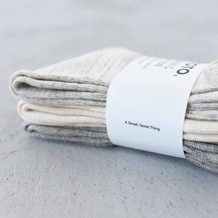 ROTOTO(ロトト)/ORGANIC DAILY 3 PACK RIBBED CREW SOCKS オーガニックデイリー3パックリブクルーソックス