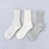 ROTOTO(ロトト)/ORGANIC DAILY 3 PACK RIBBED CREW SOCKS オーガニックデイリー3パックリブクルーソックス