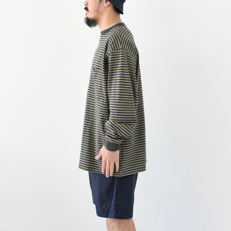 SALE 30％OFF】ORGANIC COTTON KNIT BORDER TEE L/S オーガニックコットンニットボーダーTシャツロングスリーブ/ marka(マーカ)【返品交換不可】 | BINGOYA