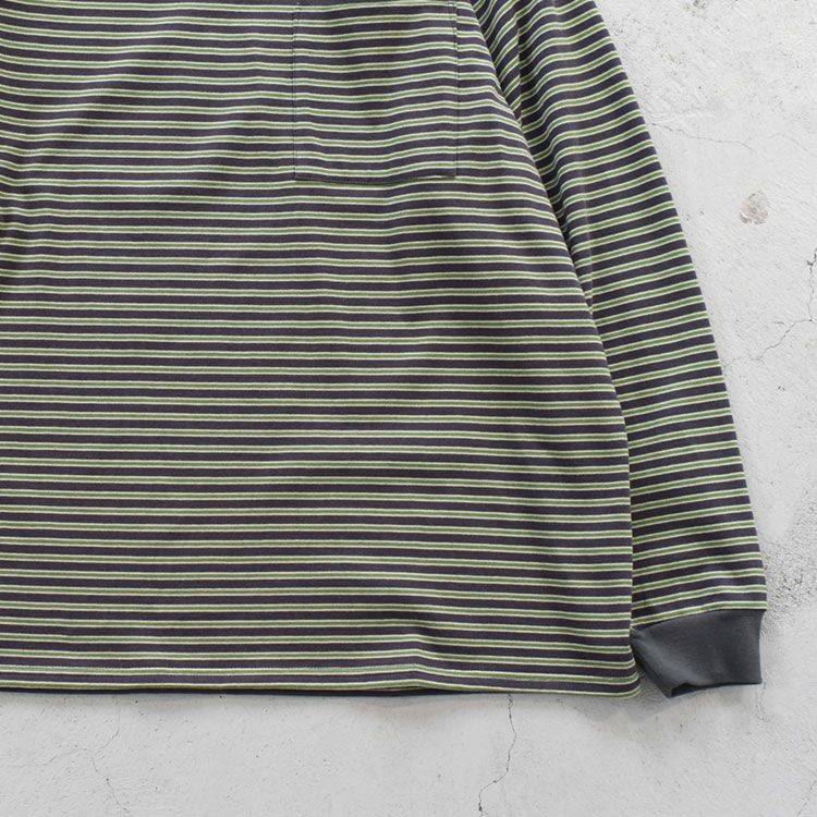 SALE 30％OFF】ORGANIC COTTON KNIT BORDER TEE L/S オーガニックコットンニットボーダーTシャツロングスリーブ/ marka(マーカ)【返品交換不可】 | BINGOYA