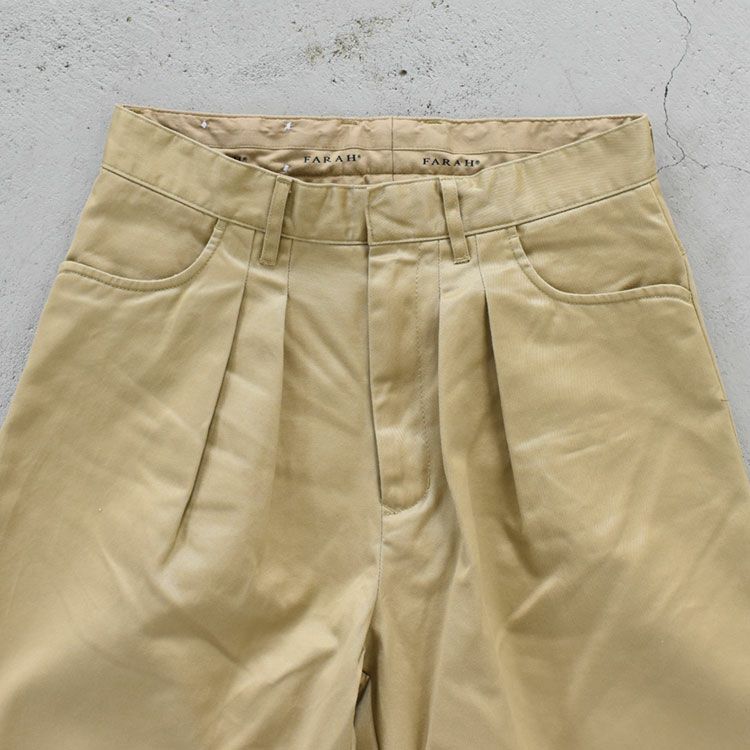 FARAH(ファーラー)/TWO-TUCK SHORTS ツータックショーツ