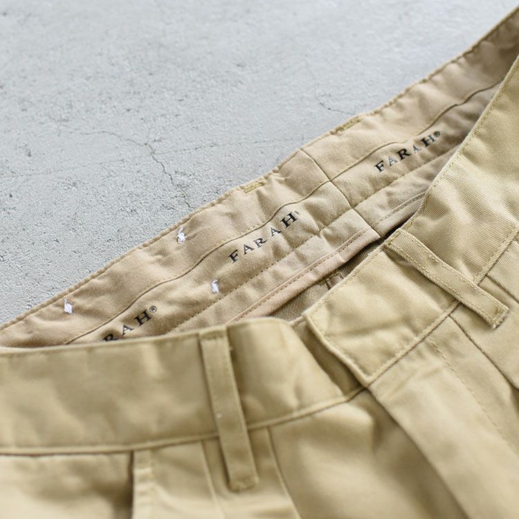 FARAH(ファーラー)/TWO-TUCK SHORTS ツータックショーツ