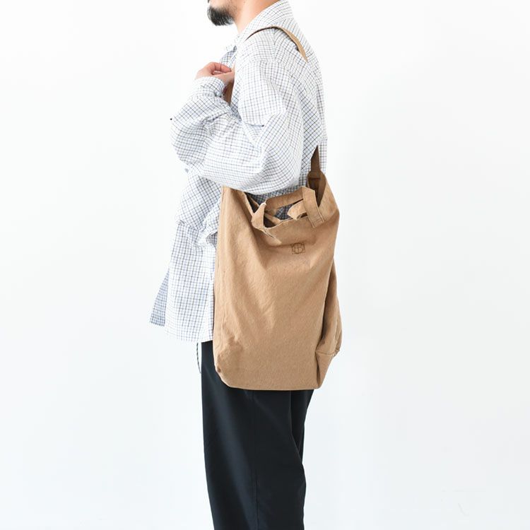 【SALE 10％OFF】2WAY TOTE BAG COTTON CANVAS VINTAGE WASH  ツーウェイトートバッグ/hobo(ホーボー)【返品交換不可】