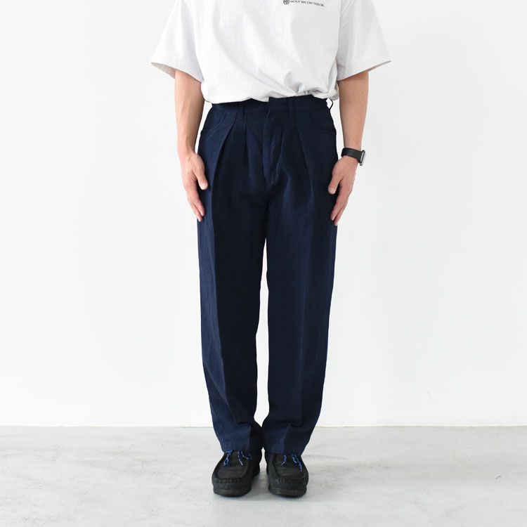 SALE 20％OFF】Two-tuck Wide Tapered Pants ツータックワイド