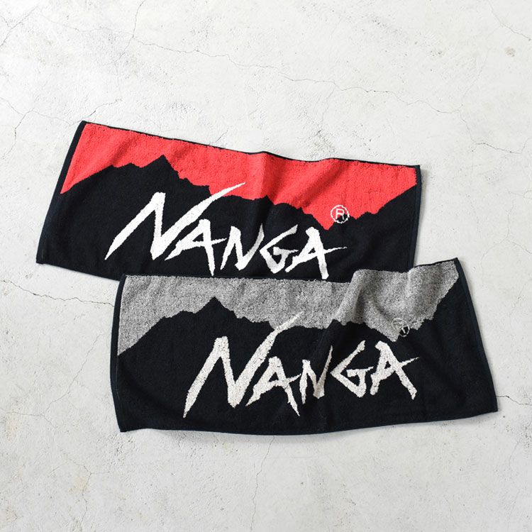 NANGA LOGO FACE TOWEL ナンガロゴフェイスタオル【ネコポス1点まで