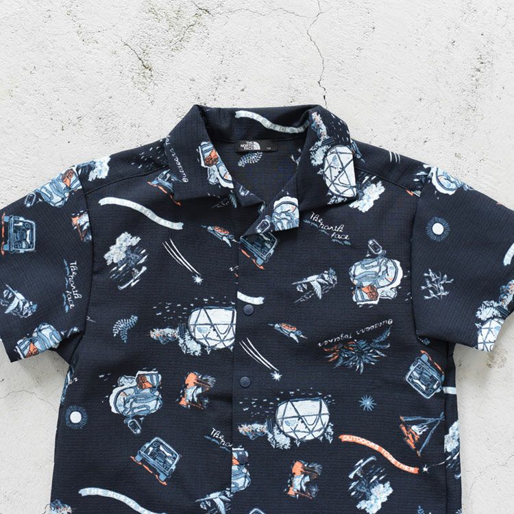 THE NORTH FACE(ザ・ノースフェイス)/S/S Aloha Vent Shirt ショートスリーブアロハベントシャツ（キッズ）【ネコポス1点まで可能】