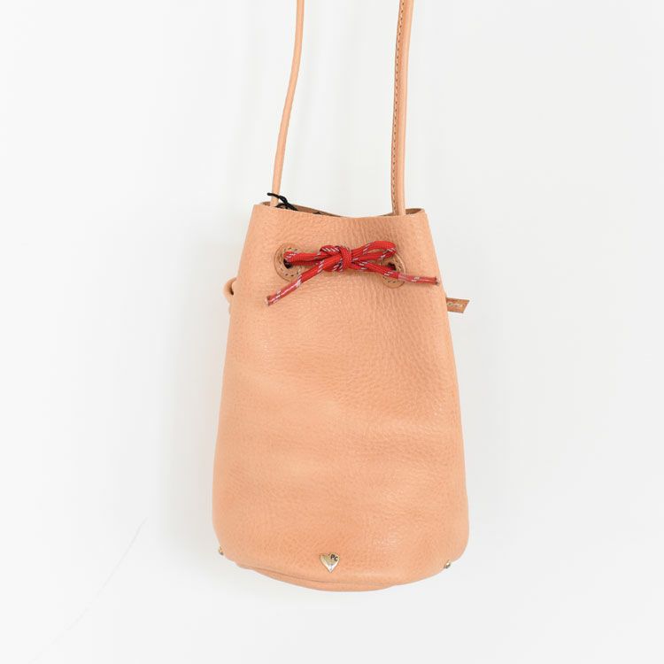 GROK LEATHER POUCH W/HEART SILVER グロックレザーポーチウィズハート 