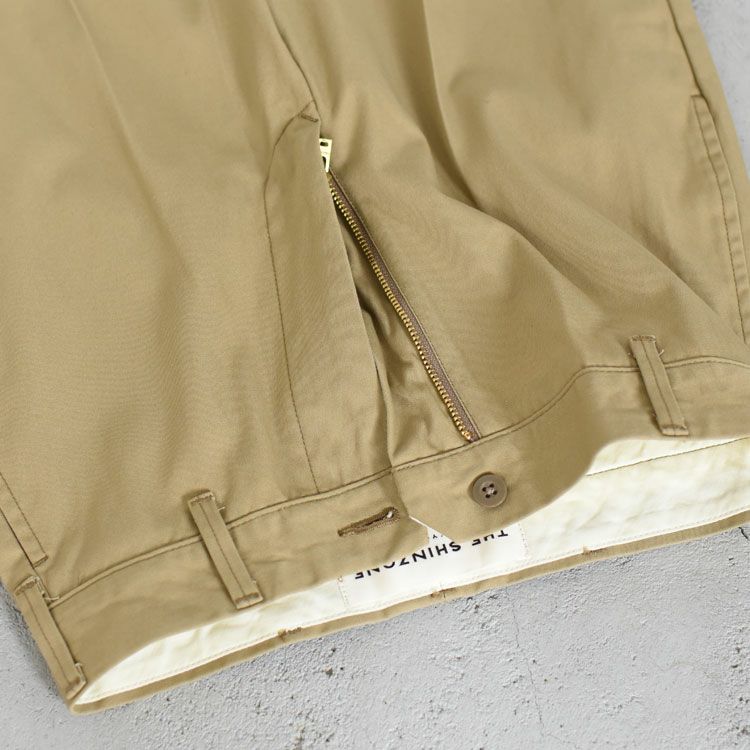 THE SHINZONE(シンゾーン)/WASHED HIGH WAIST CHINO ウォッシュドハイウエストチノ