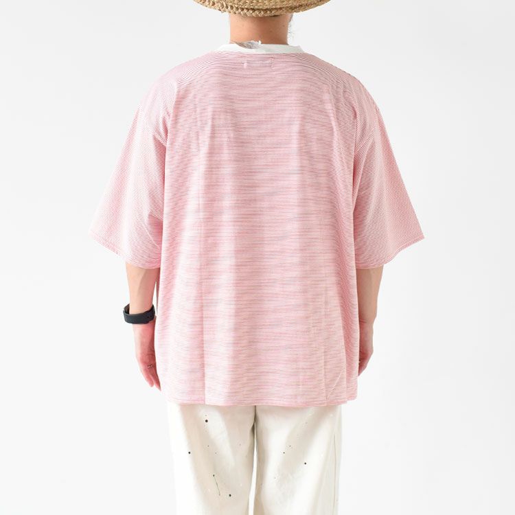 BORDER TEE S/S - 30/1 ORGANIC COTTON 32G KNIT - ボーダーTシャツ