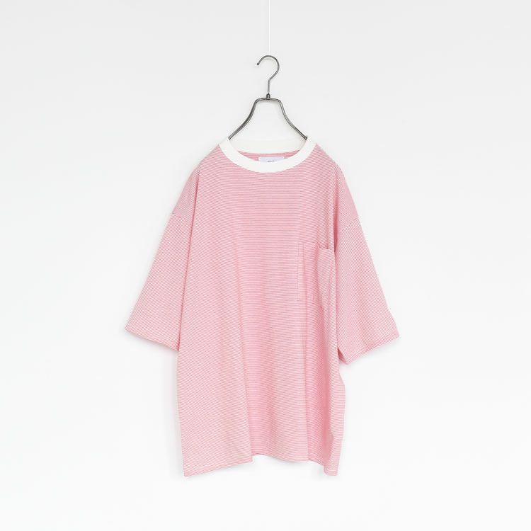 BORDER TEE S/S - 30/1 ORGANIC COTTON 32G KNIT - ボーダーTシャツ