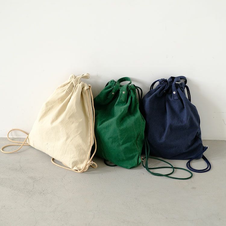 KNAPSACK COTTON CANVAS VINTAGE WASH ナップサック